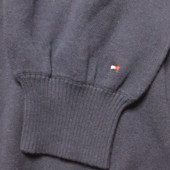 NWT TOMMY HILFIGER womens RED white BLUE sweater NAVY v-neck SIZE S/P - Picture 5 of 8